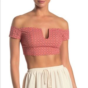 Free People Crop Top Shirt Brami Over Shoulder